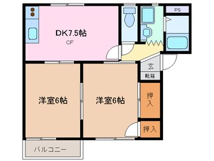 エステート白須賀の物件間取画像